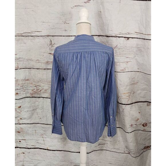 Alex Mill Standard Tuxedo Light Cotton Stripe Top Size Small NWT - Picture 2 of 6